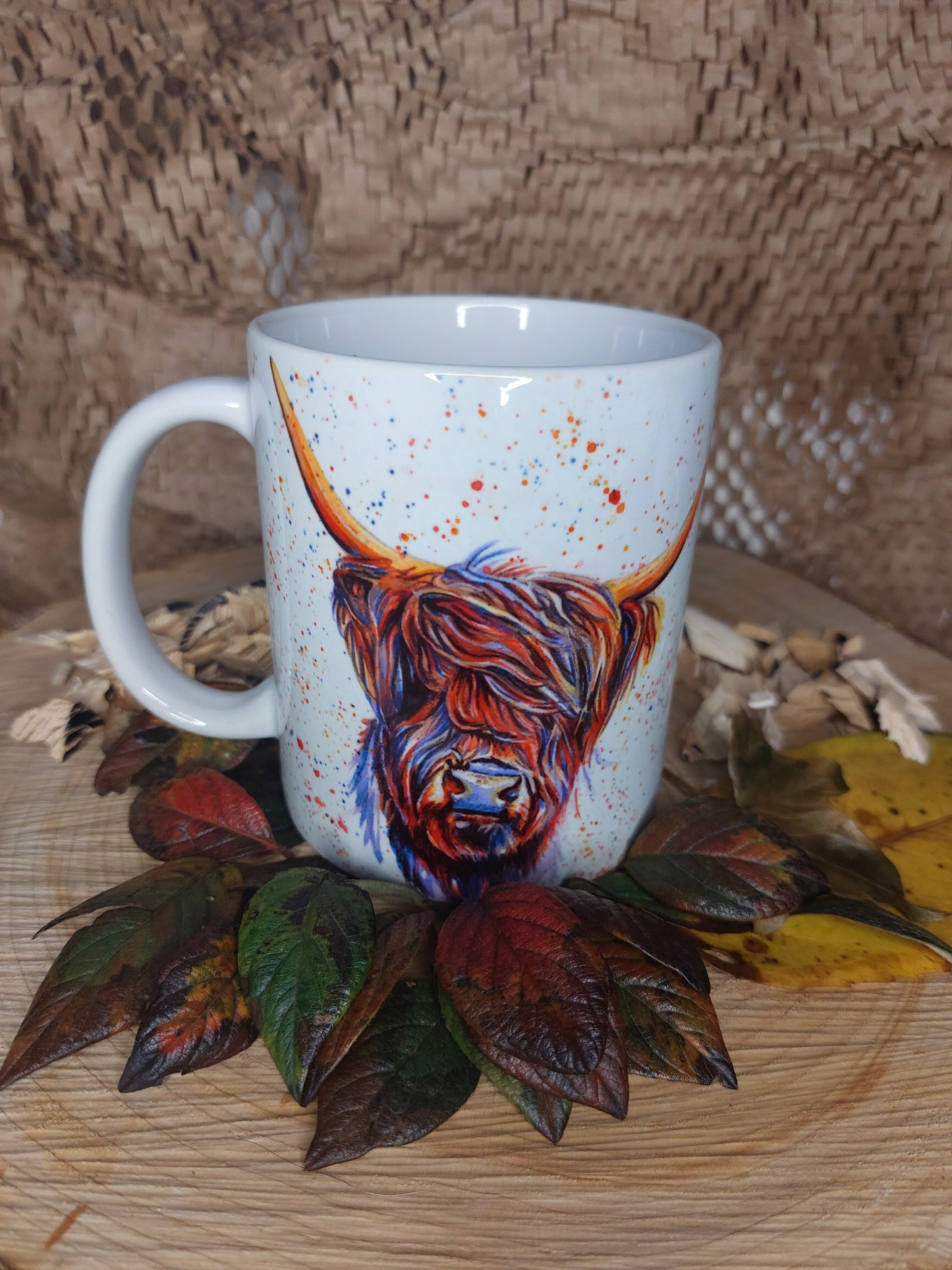 Multicoloured Cow Mug