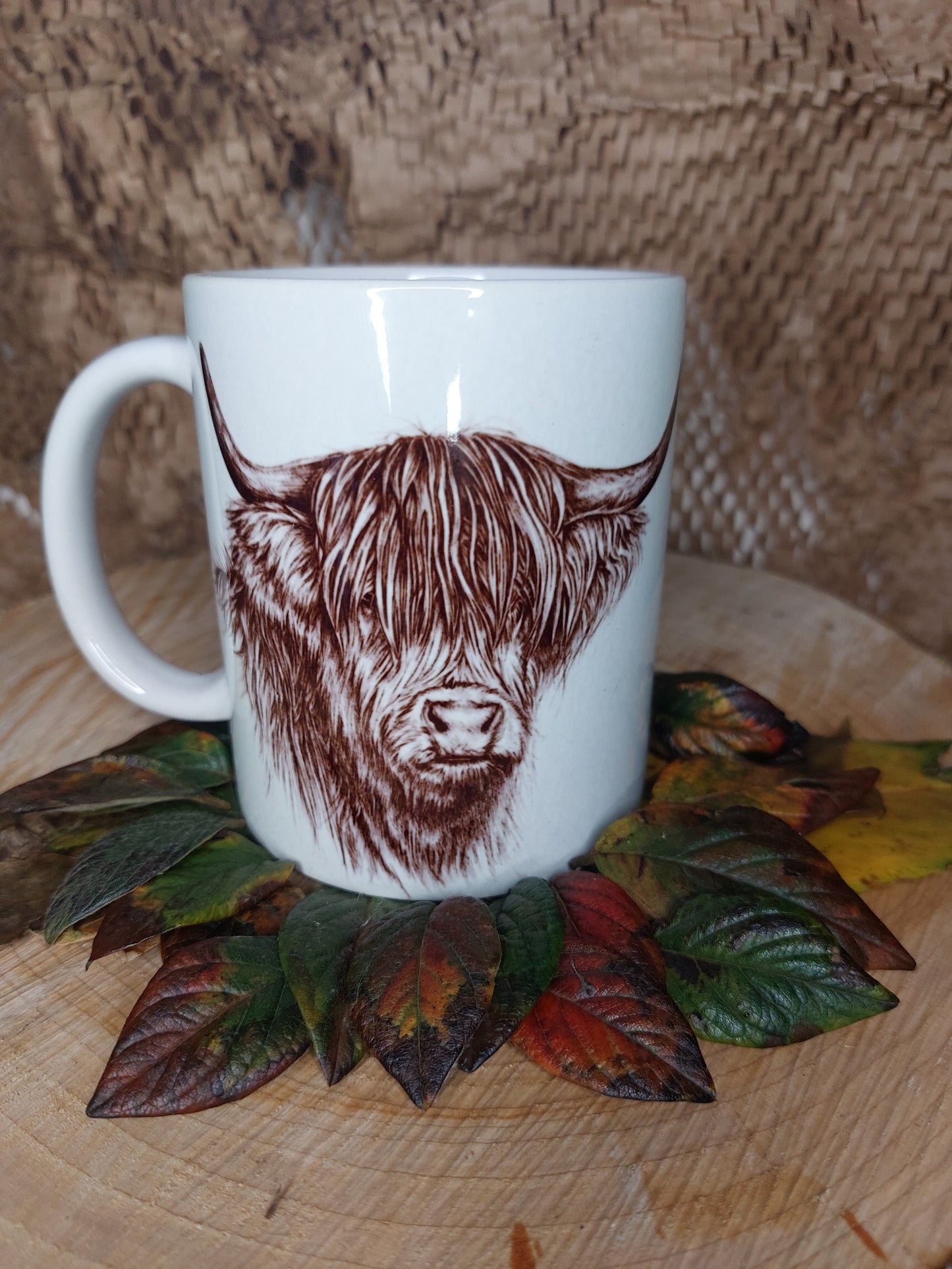 Black Pen Cow Mug