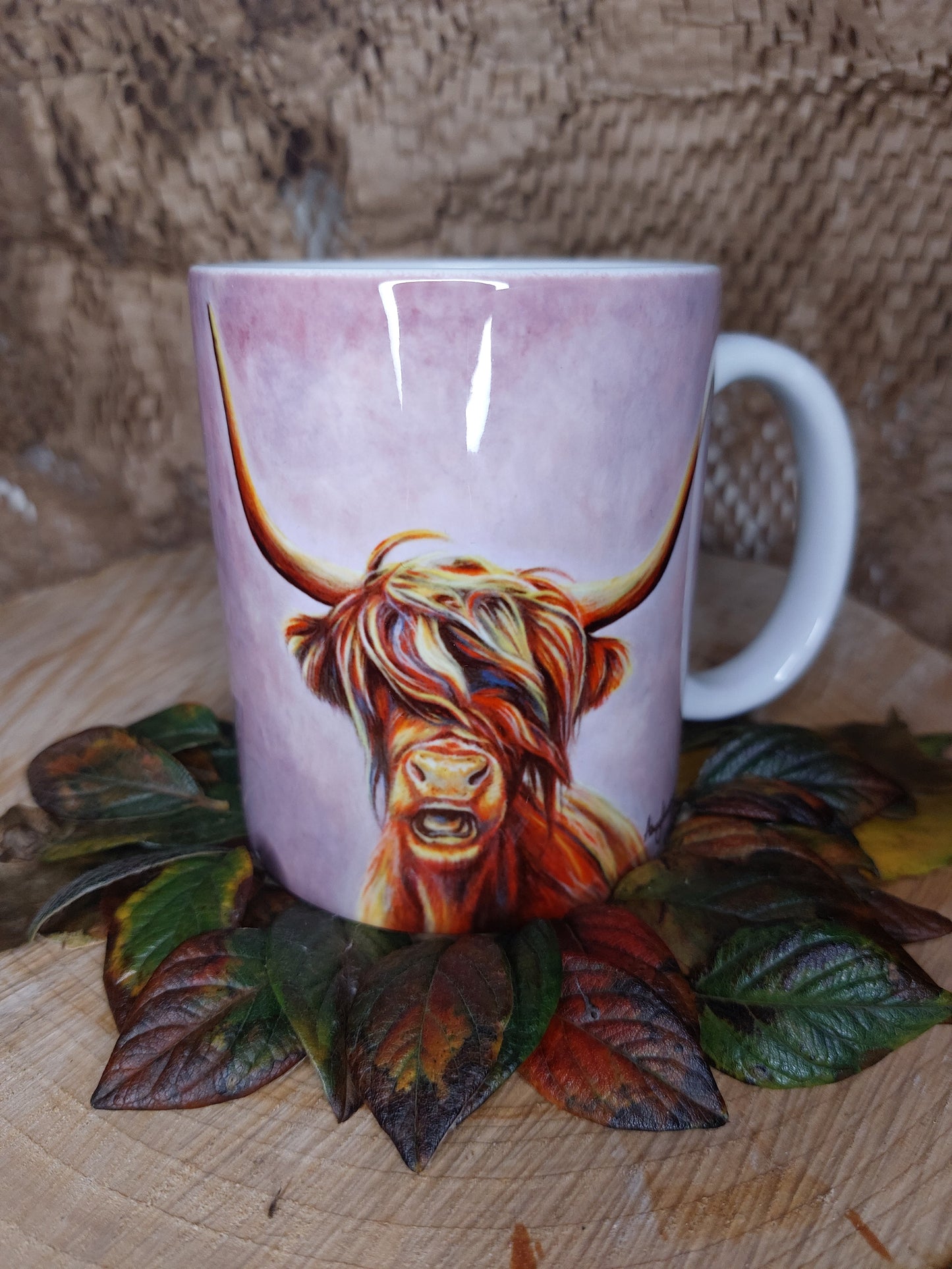 Pink Cow Mug