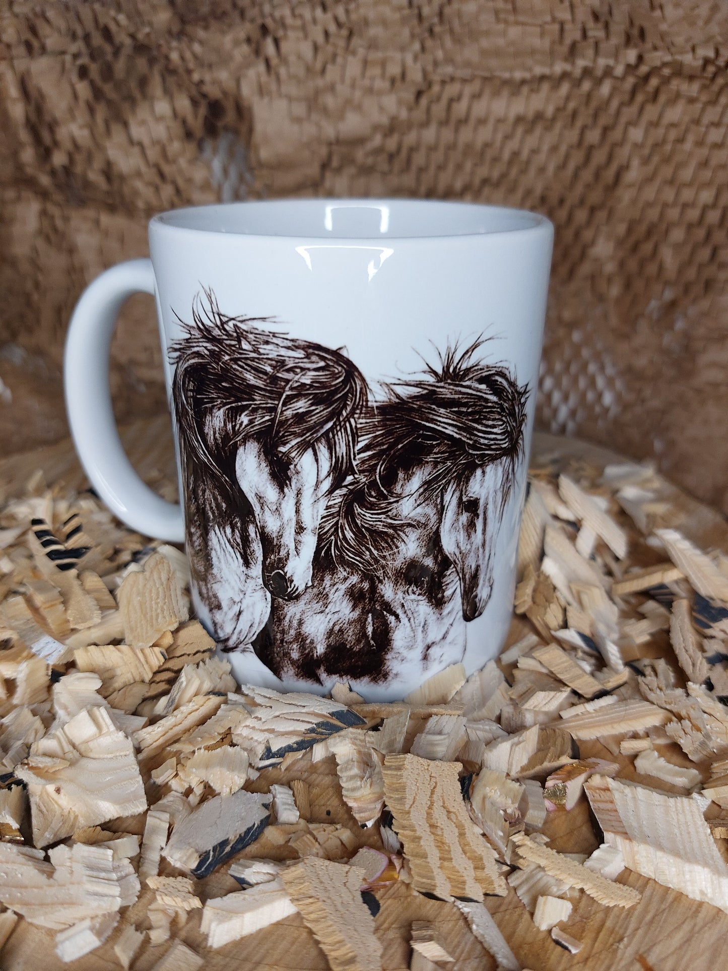 Duo Black Horse Mug