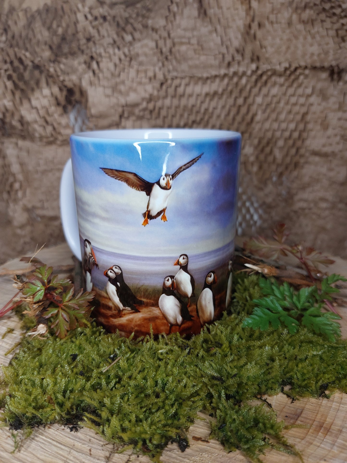 Nesting Puffin Mug