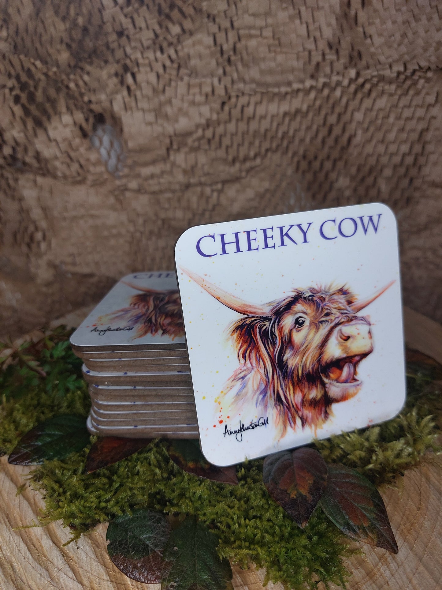 Cheeky Cow Coaster
