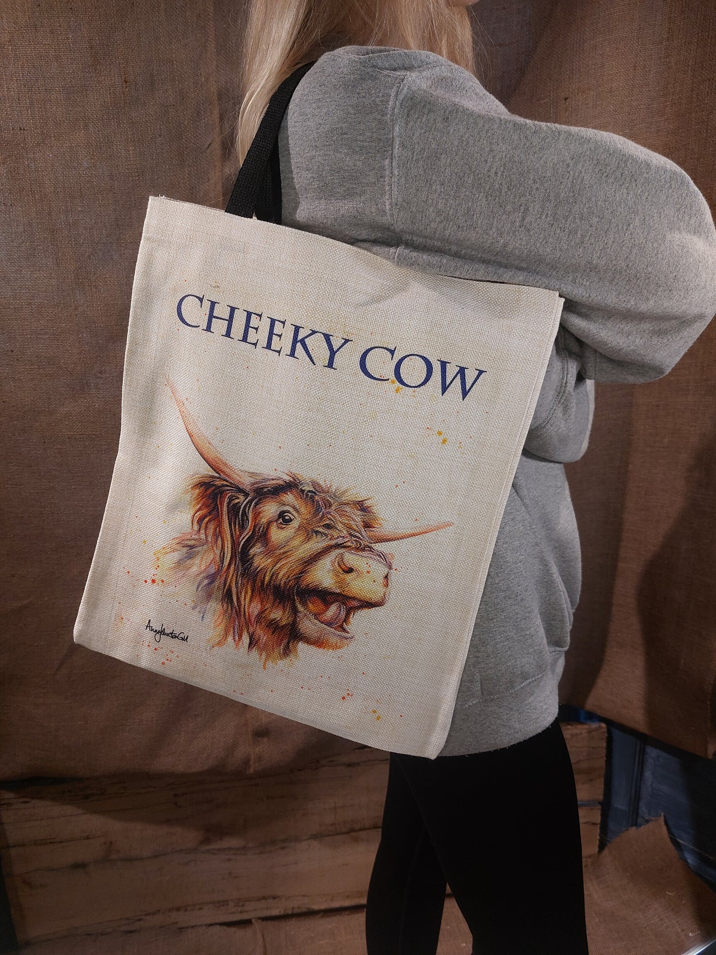 Cheeky Cow Tote Bag