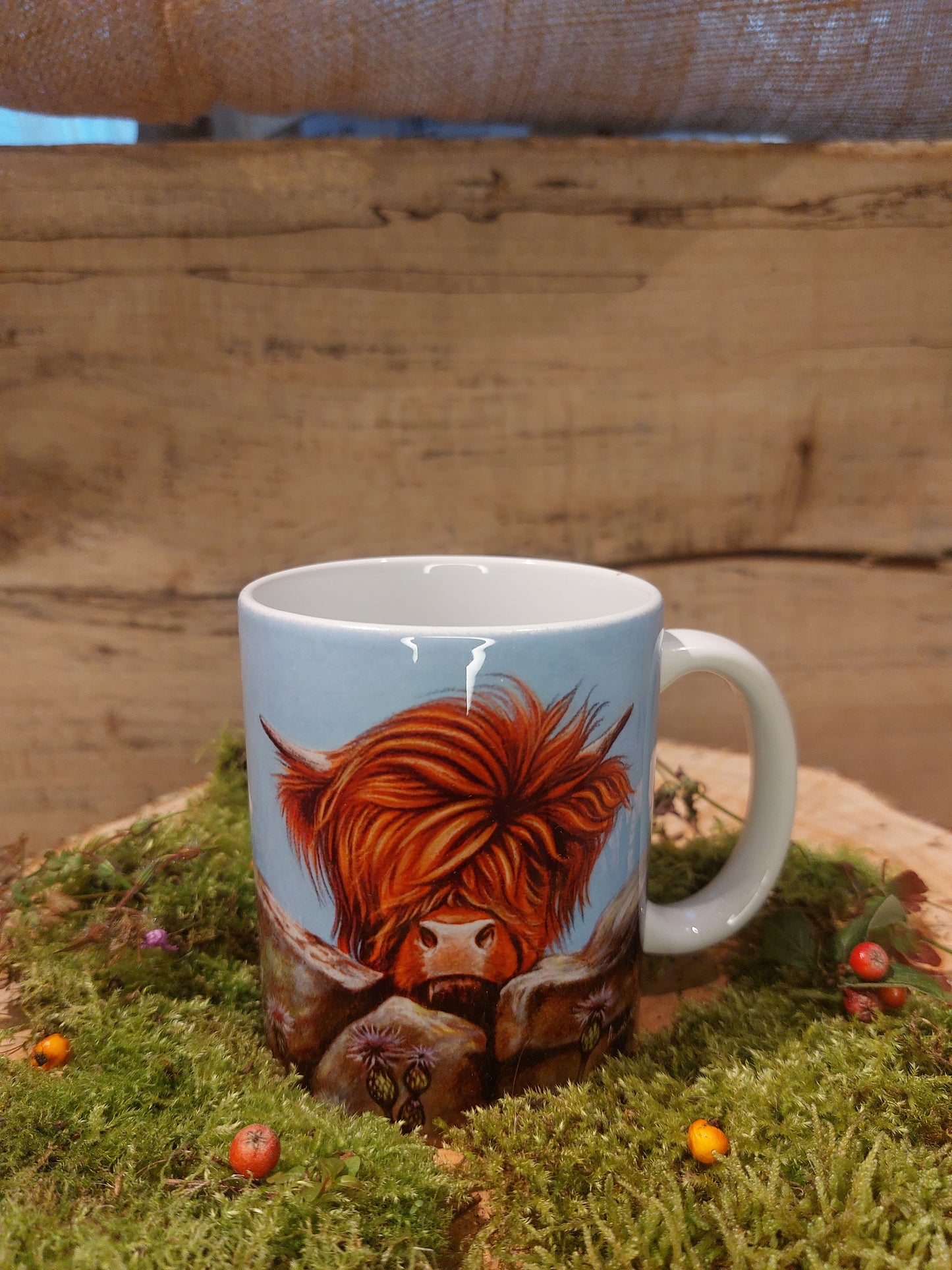 Over the Wall Cow Mug
