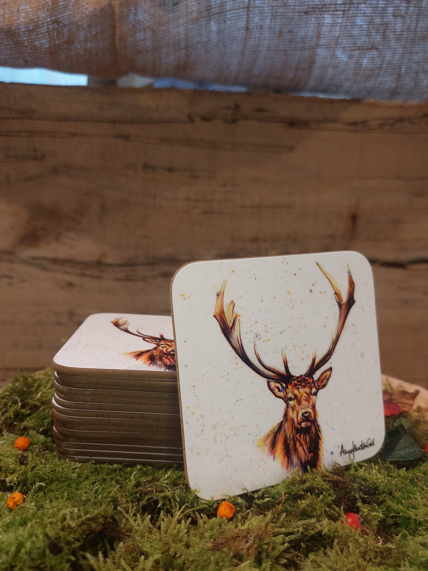 Stag Head Coaster