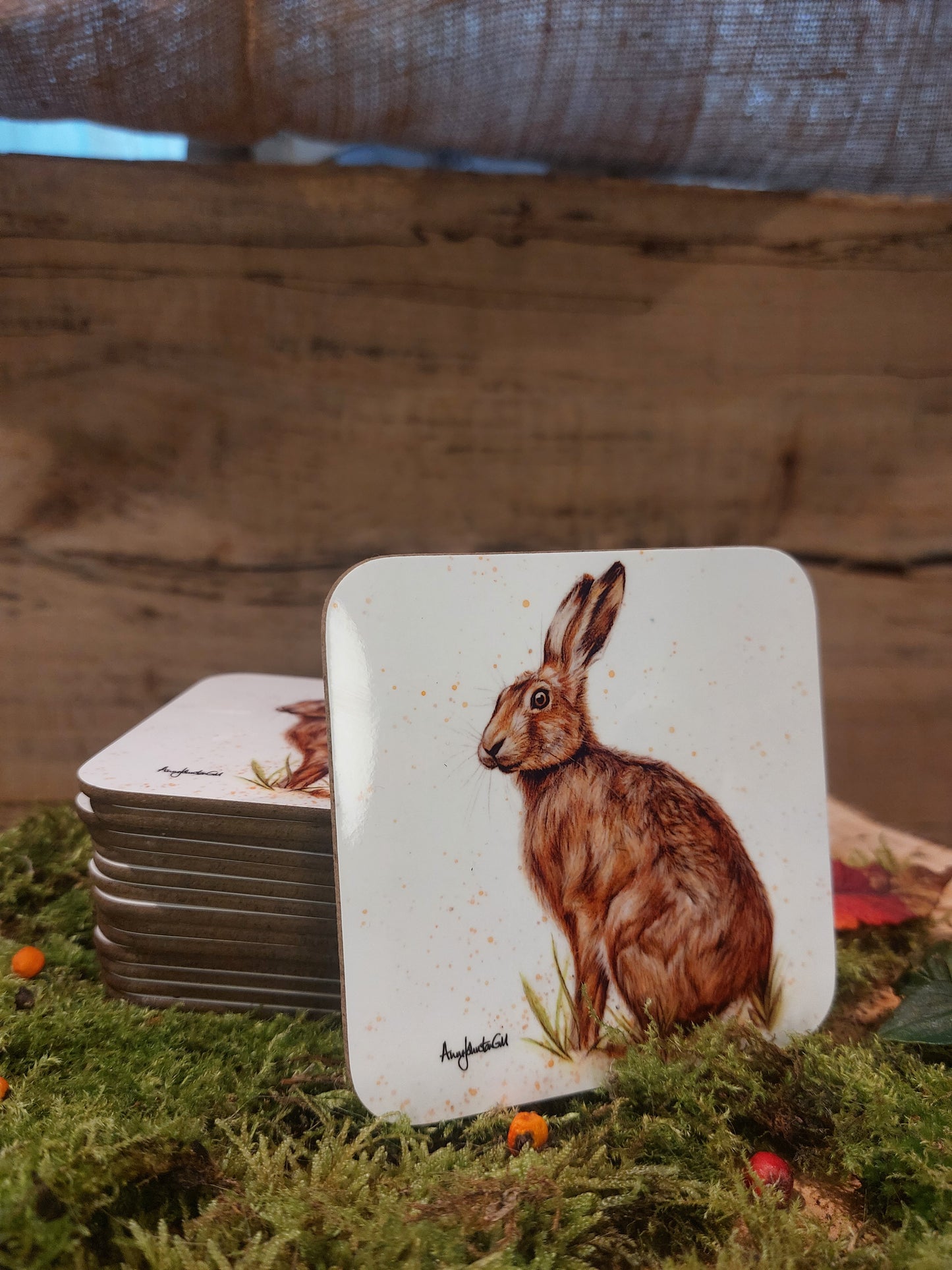 Sitting Hare Coaster
