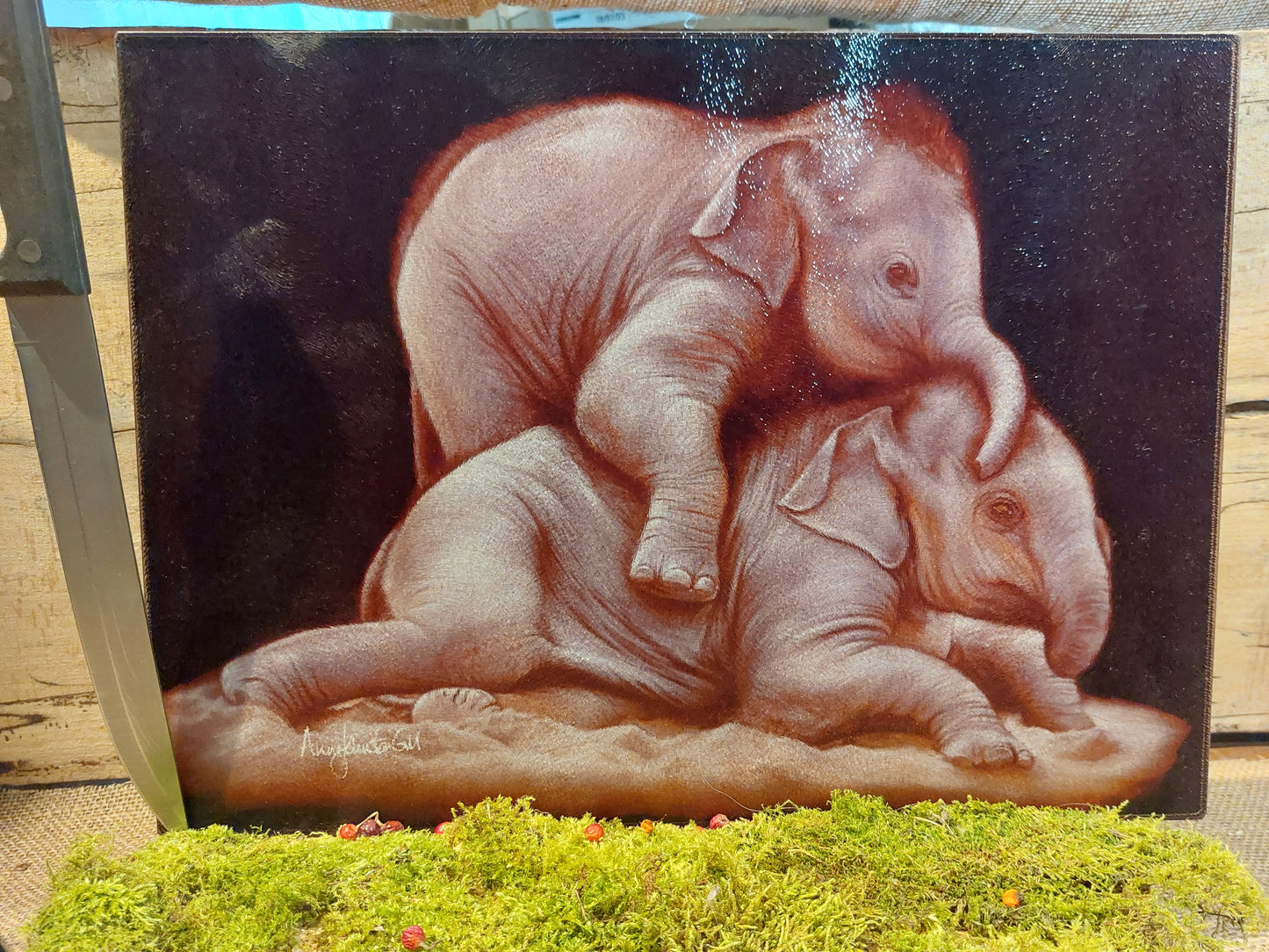 Baby Elephant Cutting Board