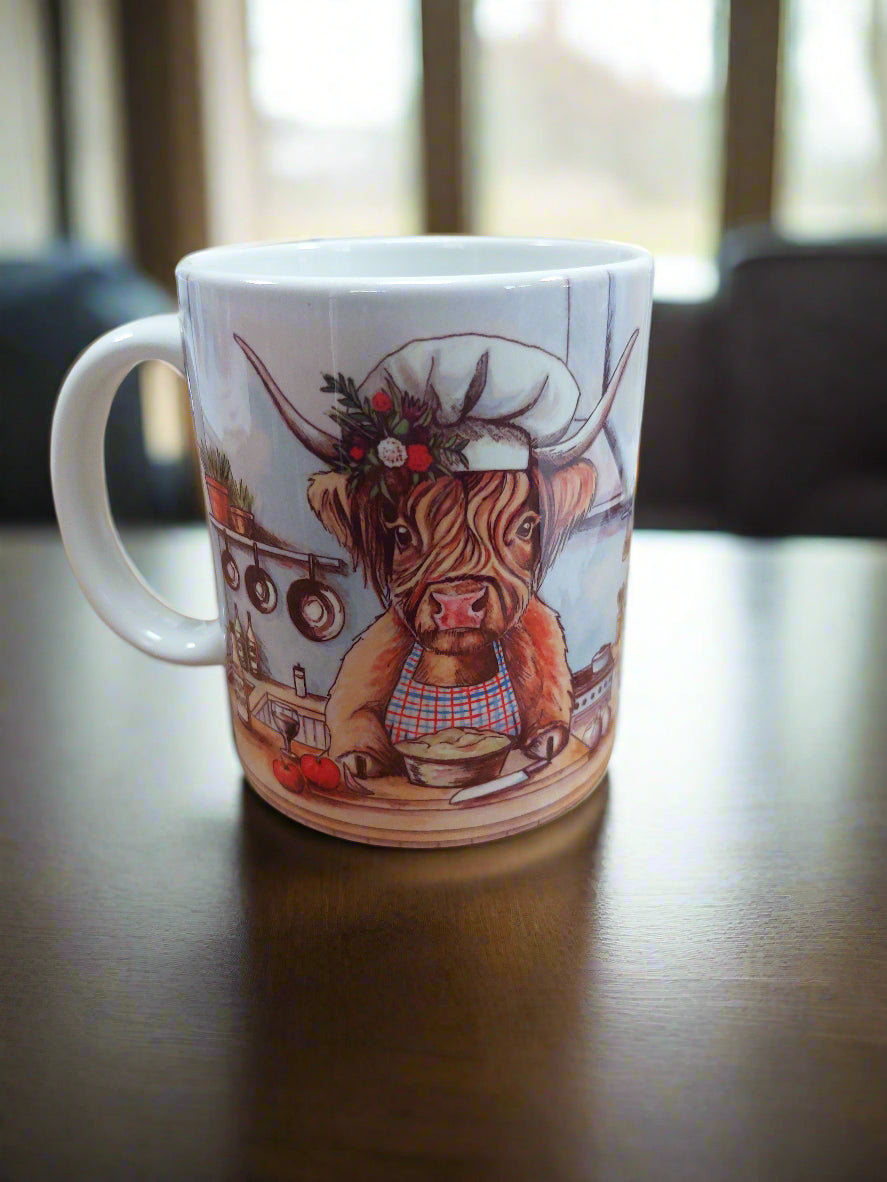 Cow in the Kitchen Mug
