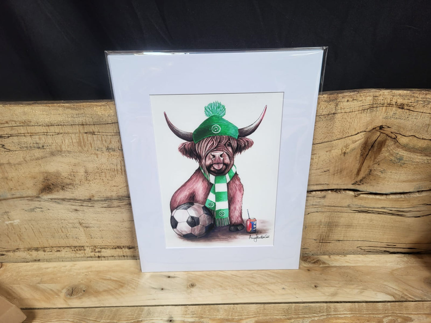 Sitting Football Fan cow