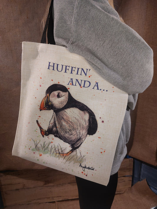 Huffin and a Puffin Tote Bag