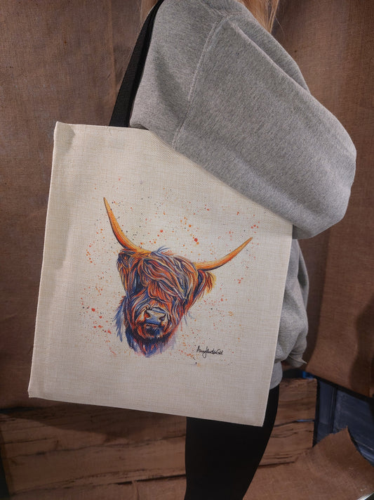 Multicolour Cow Tote Bag
