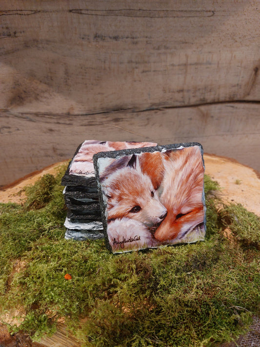 Fox And Cub Slate
