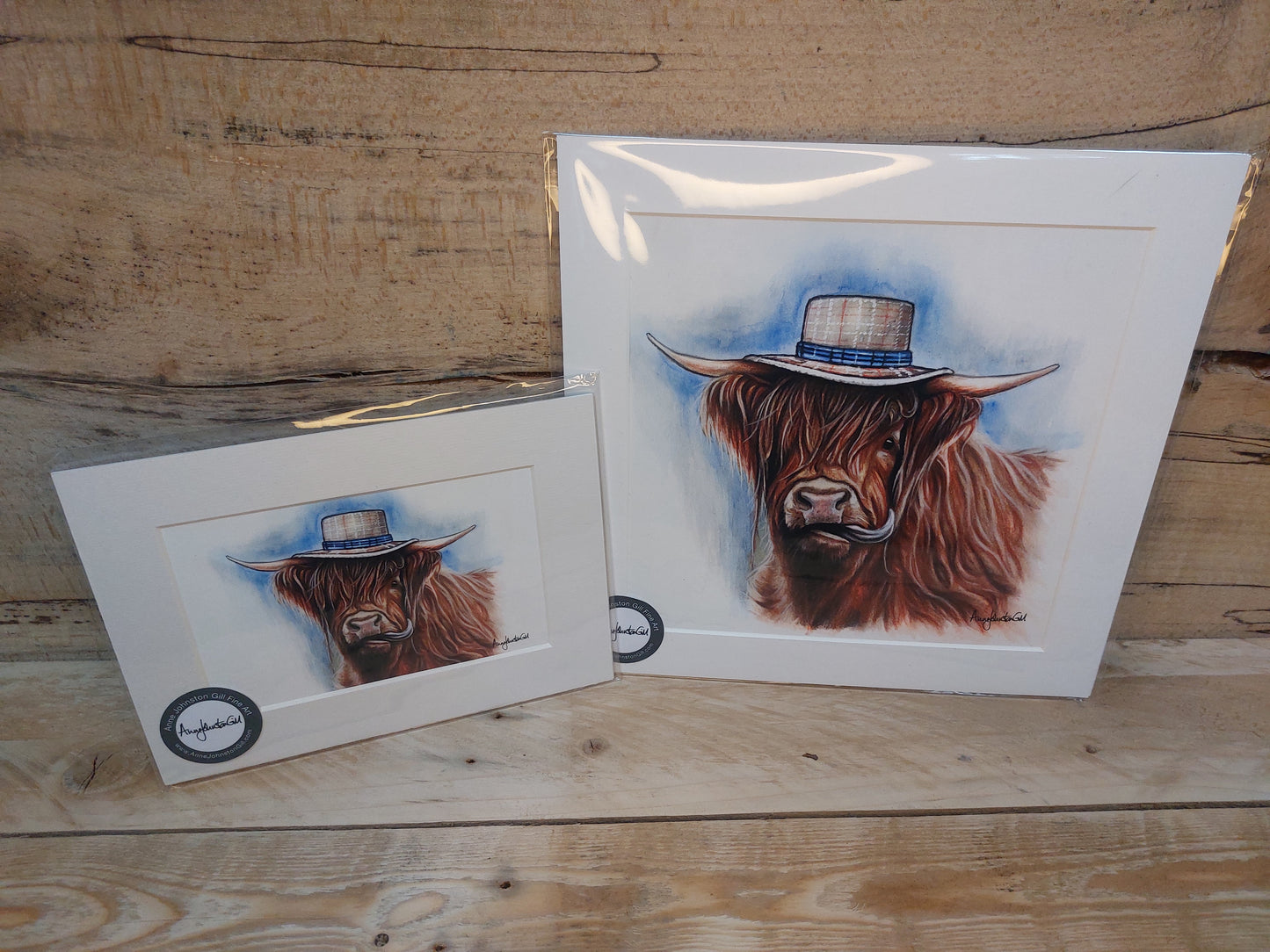 Straw Hat Cow Print