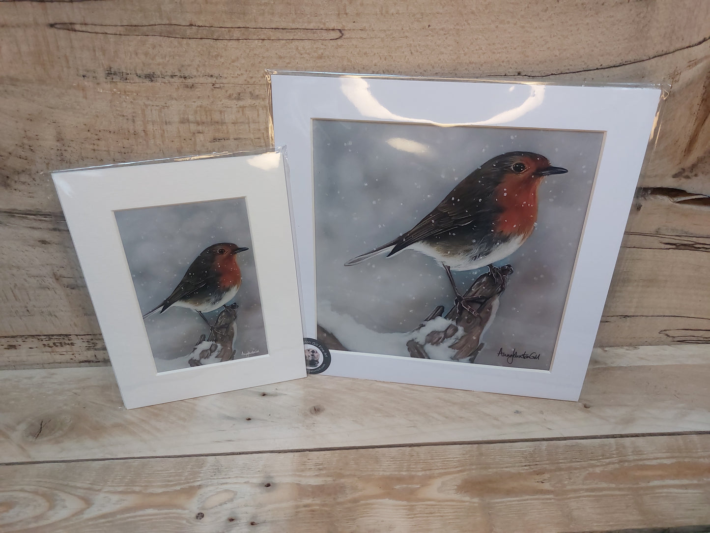 Snowy Robin Print