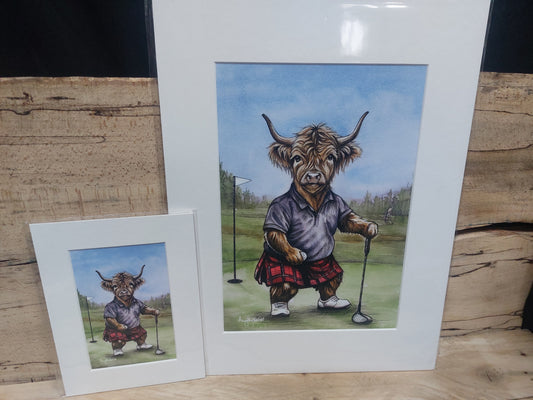 "Leisure" Golf Cow