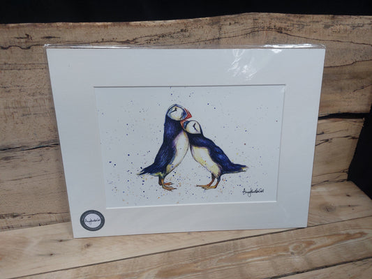 Puffins in love Print