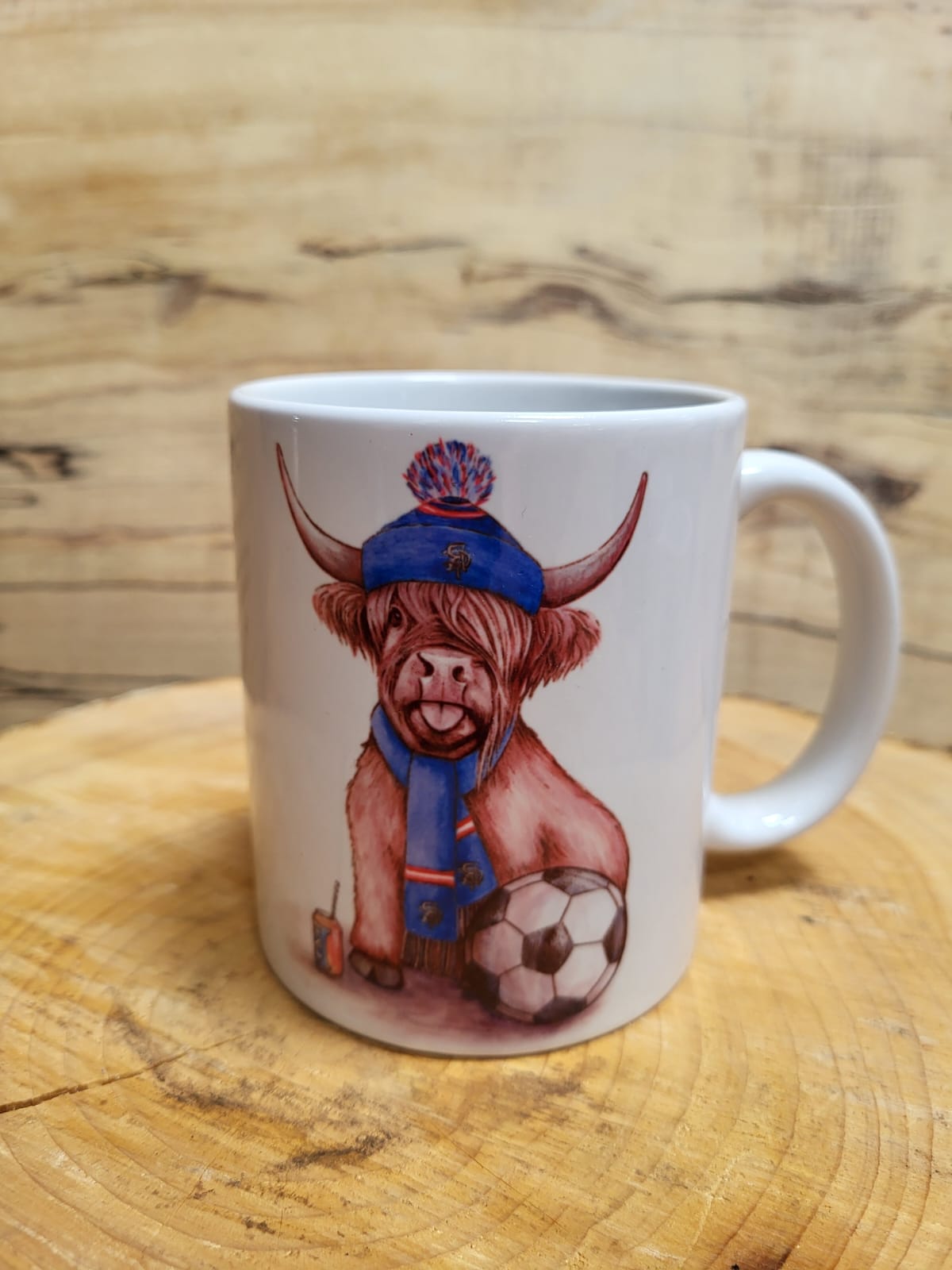 Football Fan Cow Mug