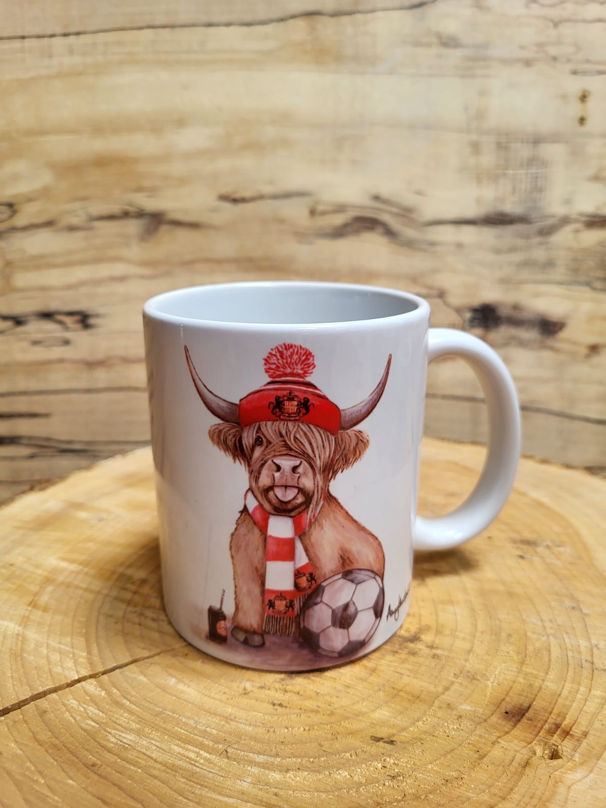 Football Fan Cow Mug