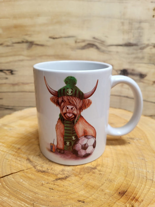 Football Fan Cow Mug